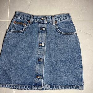 Calvin Klein Blue Denim Mini Skirt